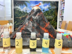 ARK英会話教室 火山噴火科学実験